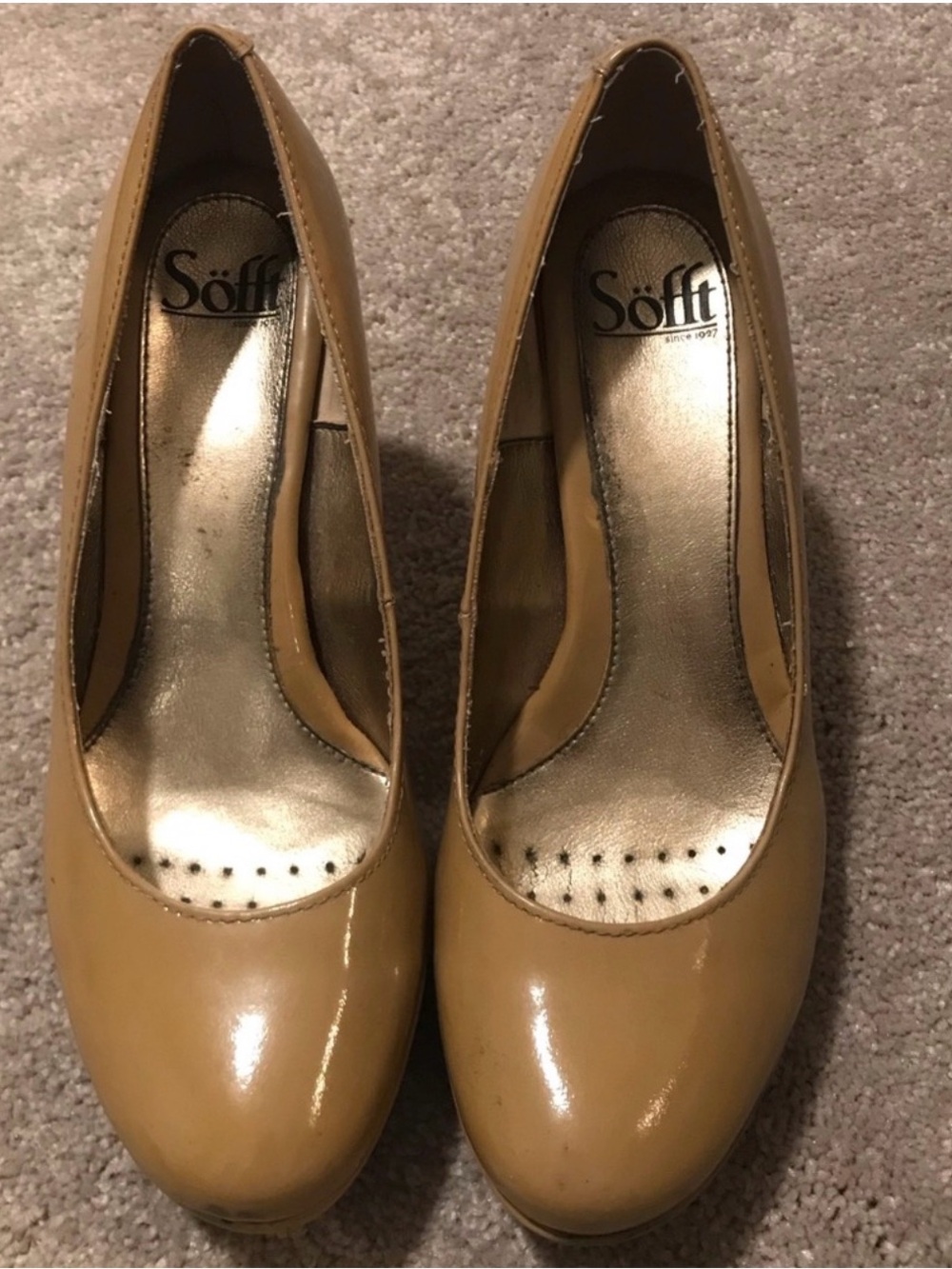 COPY - Sofft Platform Nude Round Toe Heels
